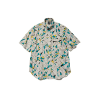 J.PRESS ORIGINALS Vintage Print Half Sleeve Shirt / B.D. / Baggy-Fit