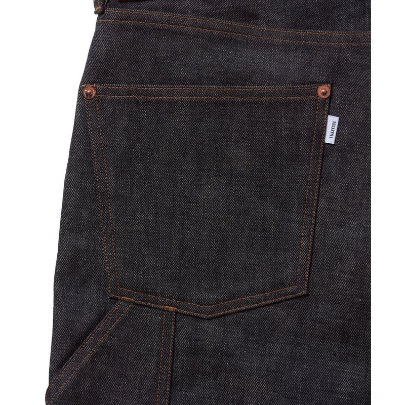 SUGARHILL RIGID DENIM BUGGY TROUSERS | MAROON