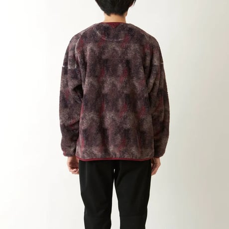 WHITE MOUNTAINEERING ABSTRUCT PATTERN FLEECE BLOUSON