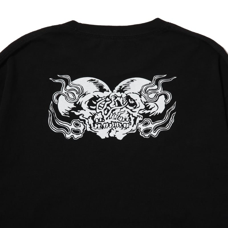 MASSES T-SHIRTS L/S TWIN SKULL | MAROON