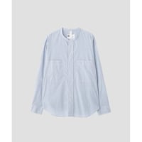 MHL. WORN COTTON HAIRLINE STRIPE SHIRT