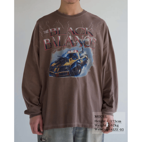 ANACHRONORM DYED CUSTOM CAR GRAPHIC L/S T-SHIRTS DUSTY