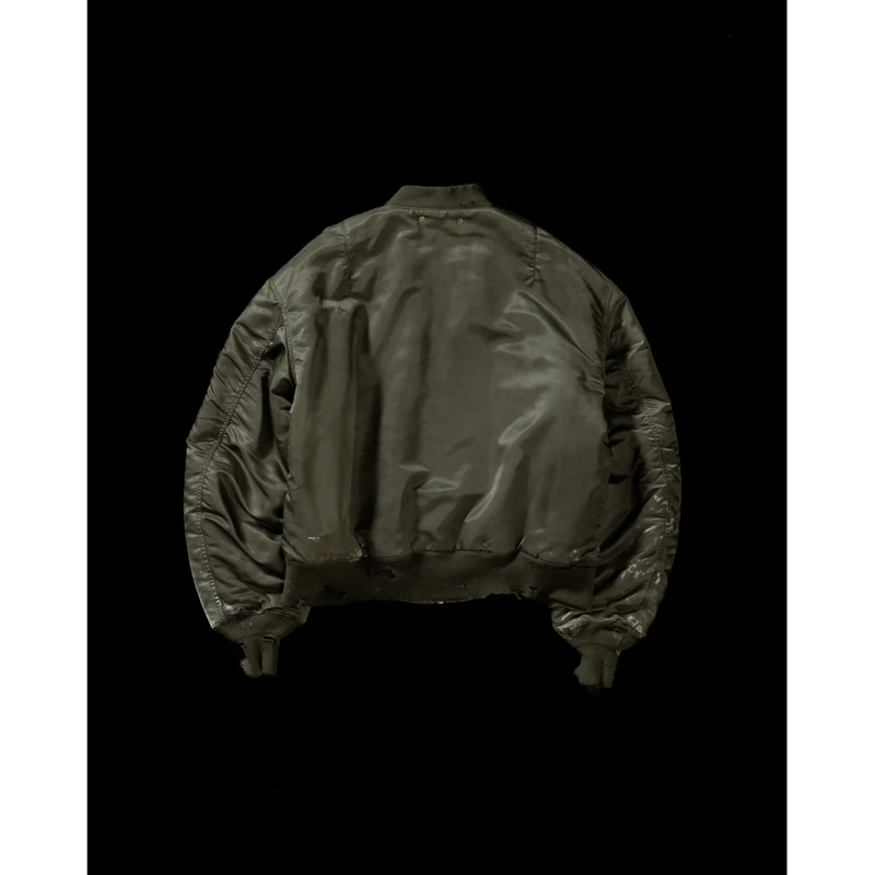 ANACHRONORM AN395 DIRTY NYLON MA-1 OLIVE | MAROON