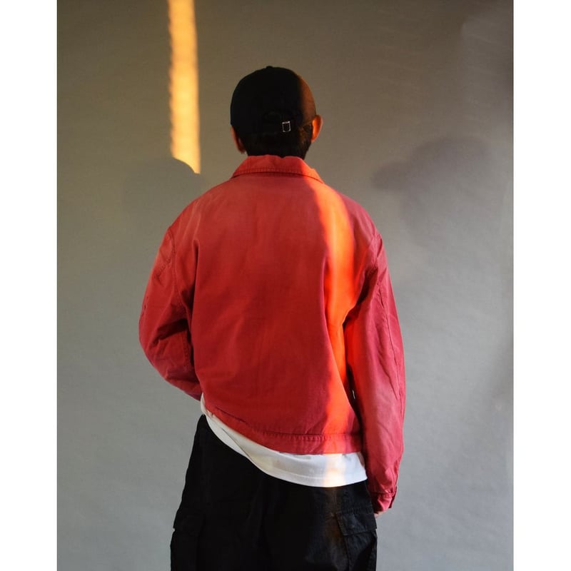 ANACHRONORM TIMEWORN WORK JACKET AN404 | MAROON