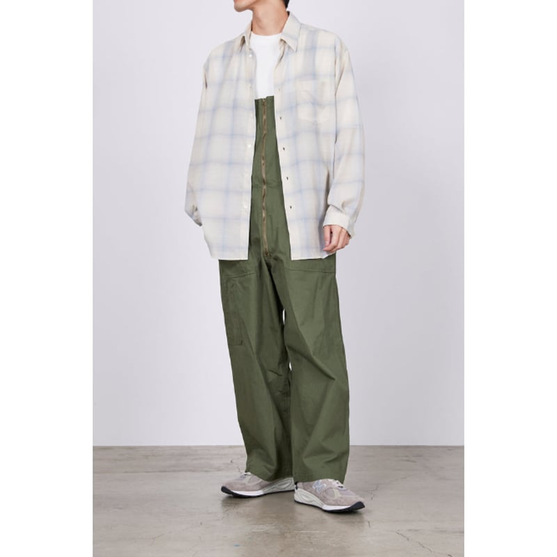 【定価27,500円】MARKA ウールチェックシャツ KAMIYA - 【24AW】ウール チェックシャツ / WOOL CHECK SHIRT
