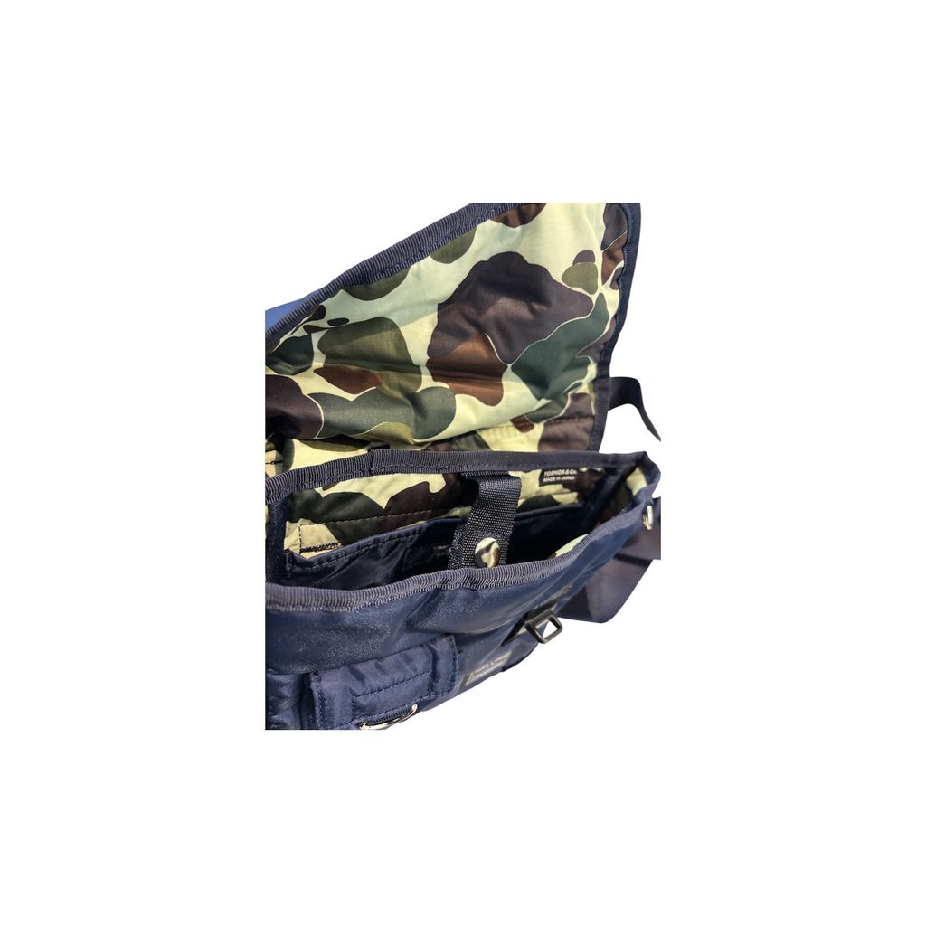 COMME des GARCONS HOMME 「PORTER」W-NAME BAG(NAVY COMME des GARCONS HOMME 「PORTER」W-NAME BAG(NAVY