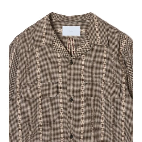 SUGARHILL DOBBY OPEN COLLAR SHIRT
