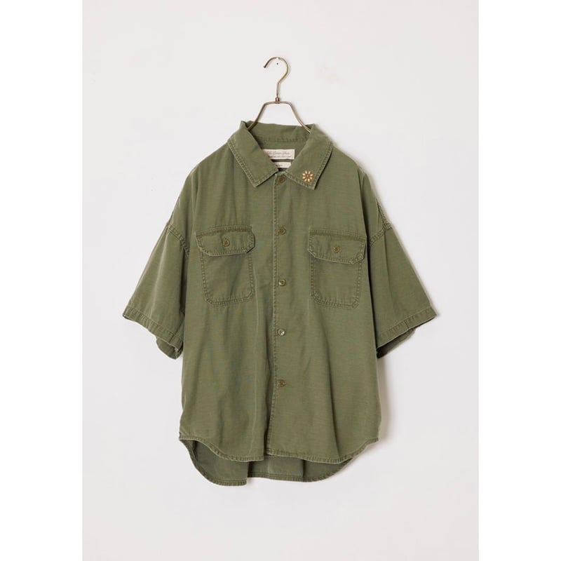 REMI RELIEF WIDE Military S/S SHIRT | MAROON REMI RELIEF WIDE Military S/S SHIRT | MAROON