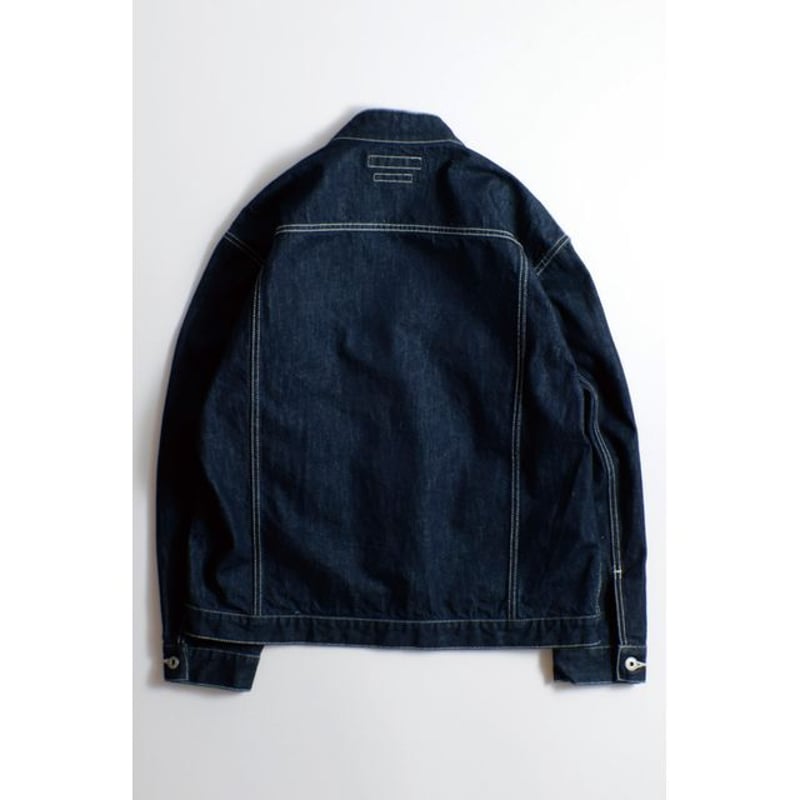 FDMTL DENIM HAORI JACKET RINSE | MAROON