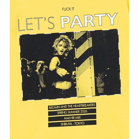 BEDWIN & THE HEARTBREAKERS S/S PRINTED TEE "Lets Party"