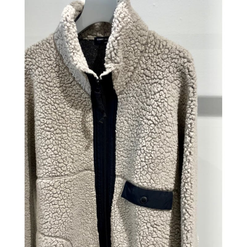 COMME des GARCONS HOMME コットンウールボア ブルゾン（L.GREY） 