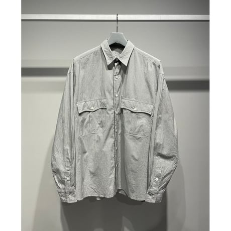 PORTER CLASSIC ROLL UP STRIPE SHIRT