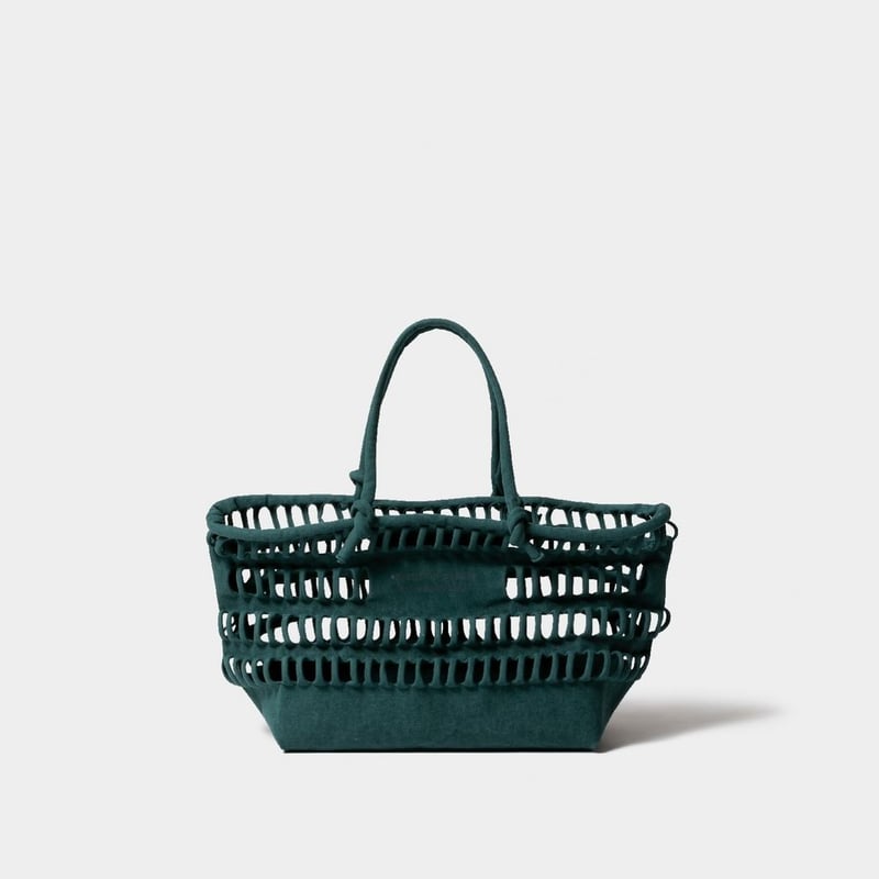 beautiful people konbu knit shopping busket bag