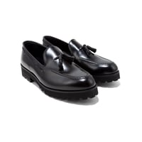 KENFORD MENS TANK SOLE TASSEL LOAFERS / BLACK |