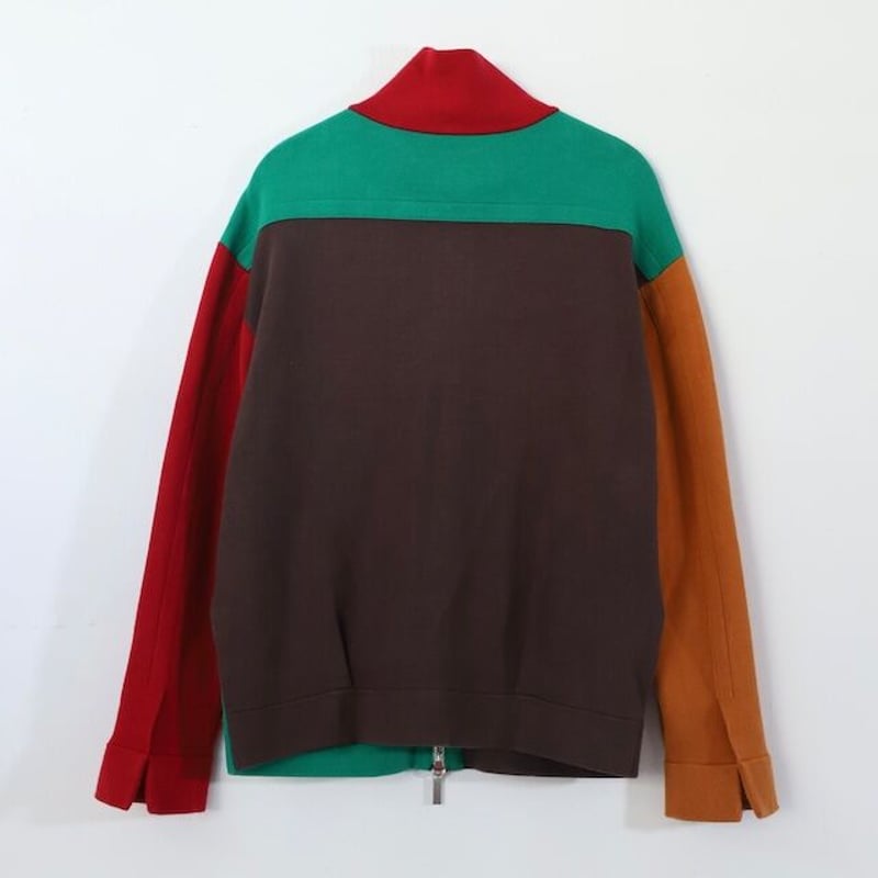 AMBERGLEAM Jacquard Knit Drivers Jacket / BLOCK AMBERGLEAM Jacquard Knit Drivers Jacket / BLOCK