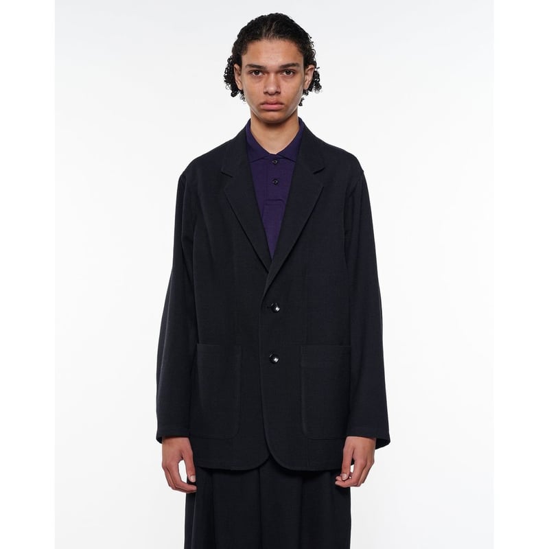 marka Tumbled Wool Serge Stroll Around Jacket