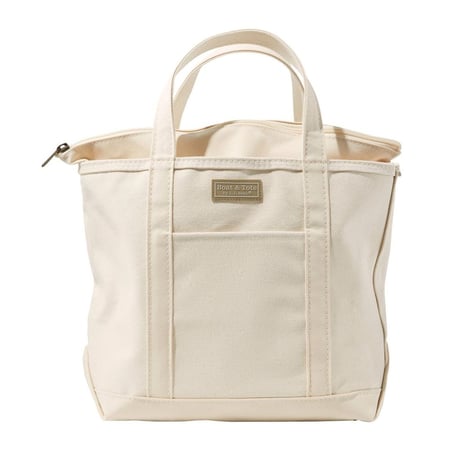 L.L.Bean Boat and Tote Zip-Top with Pocket(Natural/Natural)