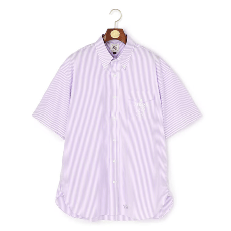 J.PRESS 【AaronChang】【UNISEX】コットンタイプライター ストライプ シャツ / B.D. / Baggy-Fit