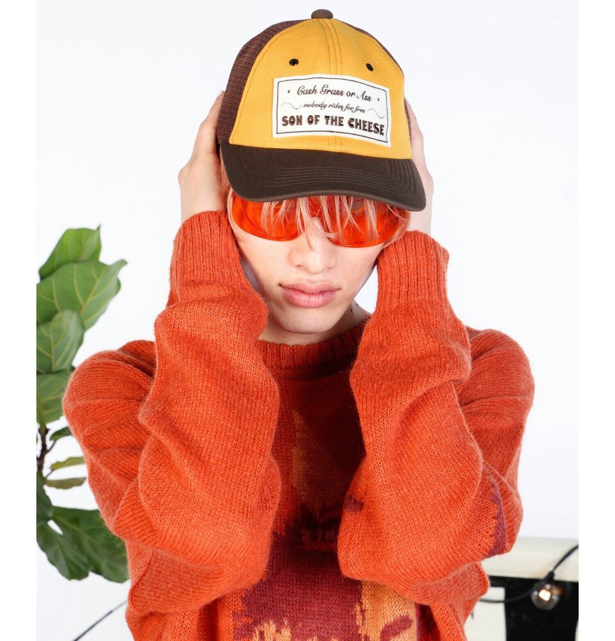 SON OF THE CHEESE HORSE MOHAIR ORANGE | MAROON