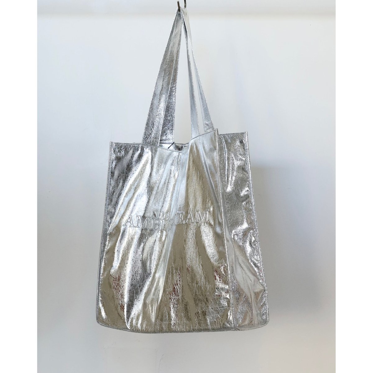 アンバーグリームAMBERGLEAMビッグレザートートバッグ AMBERGLEAM BIG Leather Tote Bag | MAROON