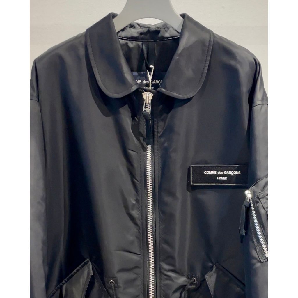 COMME des GARCONS HOMME ナイロンツイル ミリタリーコート