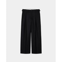 MARKA 2/60 WOOL FLANNEL DANISH ARMY TROUSERS , Black
