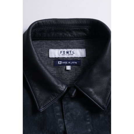 【予約商品】FDMTL FA26JK54R FLOCK LEATHER JACKET RINSE