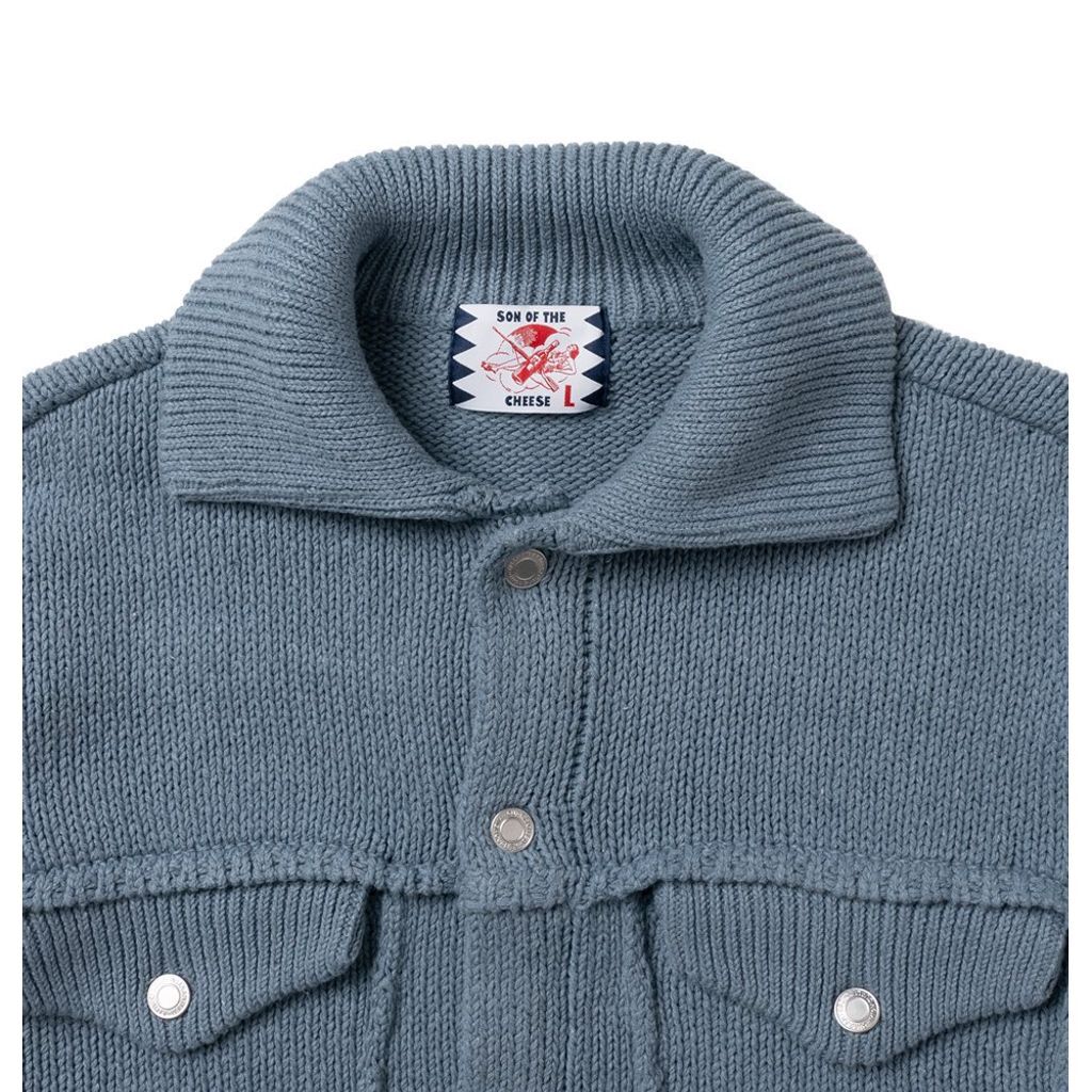 SON OF THE CHEESE 3RD KNIT JACKET | MAROON