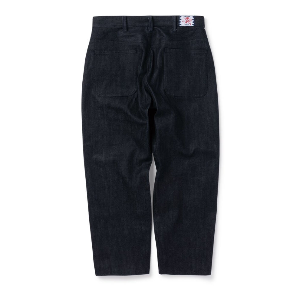 SON OF THE CHEESE Wide Denim Pants | MAROON
