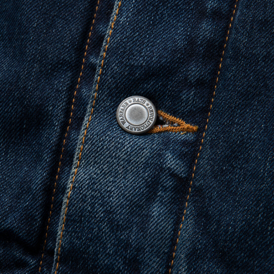 RATS BLANKET LINER DENIM JKT | MAROON RATS BLANKET LINER DENIM JKT | MAROON