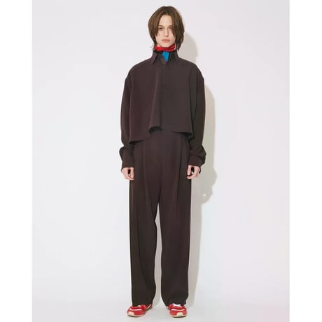 beautiful people triacetate double cloth tailcoat shirt