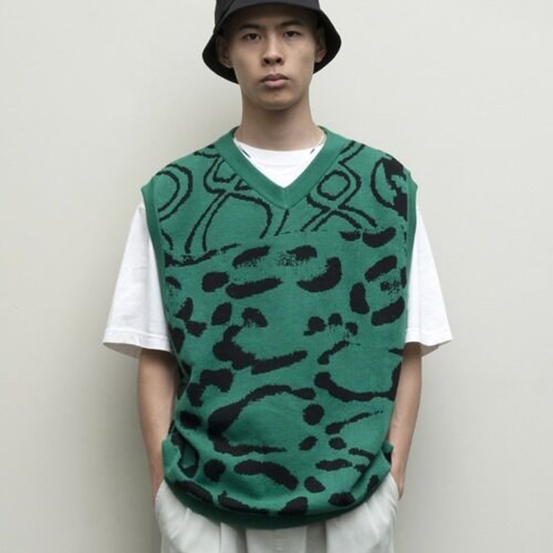 bal original /ベスト/JACQUARD RAMIE VEST