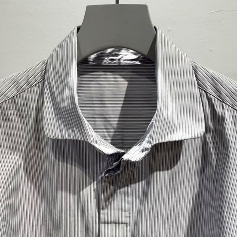 PORTER CLASSIC NEW ARTIST STRIPE SHIRT | MAROON