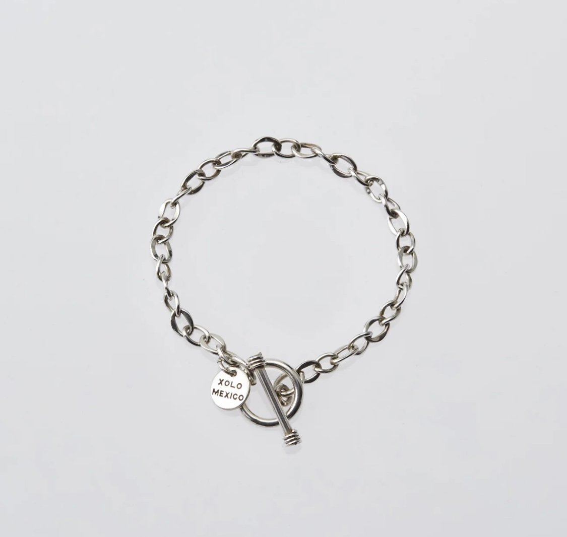 XOLO JEWELRY Curve Link Bracelet -6mm- | MAROON XOLO JEWELRY Curve Link Bracelet -6mm- | MAROON