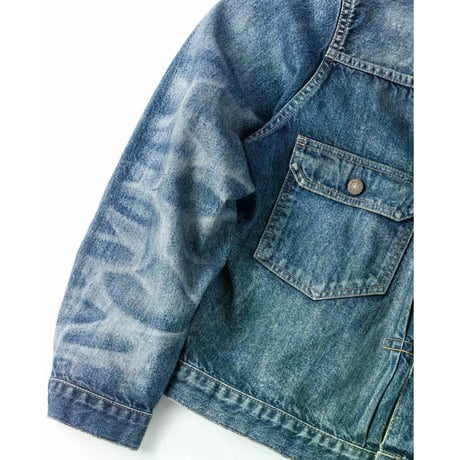 ANACHRONORM  AGING DOUBLE POCKET DENIM JACKET INDIGO