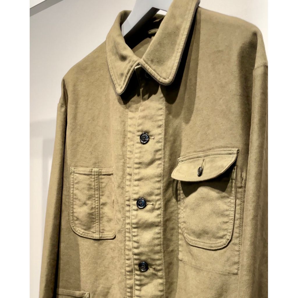 PORTER CLASSIC MOLESKIN COVERALL JACKET | MAROON