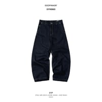 GOOPiMADE 01P-SYNC ARK DECK LOOSE JEANS - ONE WASH