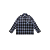 VANDY THE PINK BRUSHED FLANNEL SHIRT（BLUE）