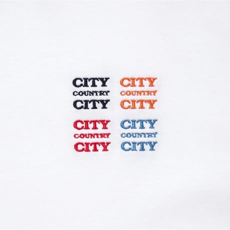 CITY COUNTRY CITY EMBROIDERED LOGO COTTON T-SHIRT_CCCC