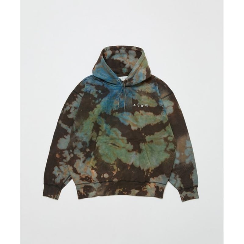 予約商品】BAL LOGO TIE DYE HOODIE by YUKBAL | MAROON