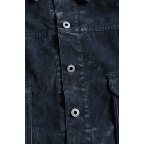 【予約商品】FDMTL FA26JK54R FLOCK LEATHER JACKET RINSE