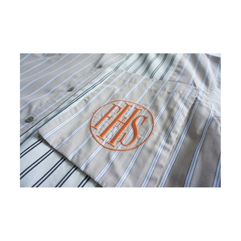 THOMAS MAGPIE P/Ten Stripe shirt | MAROON