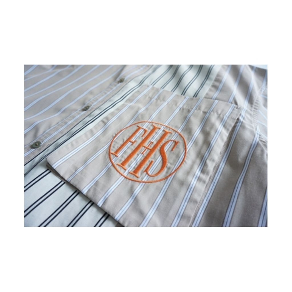 THOMAS MAGPIE P/Ten Stripe shirt | MAROON