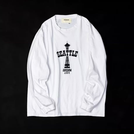 ANACHRONORM SPACE NEEDLE DAMAGED L/S T-S