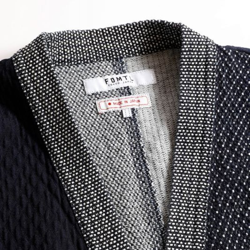 FDMTL BORO PATCHWORK CARDIGAN RINSE INDIGO | MA...