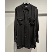Y's for men CELLULOSE LAWN DOUBLE-POCKET SHIRT