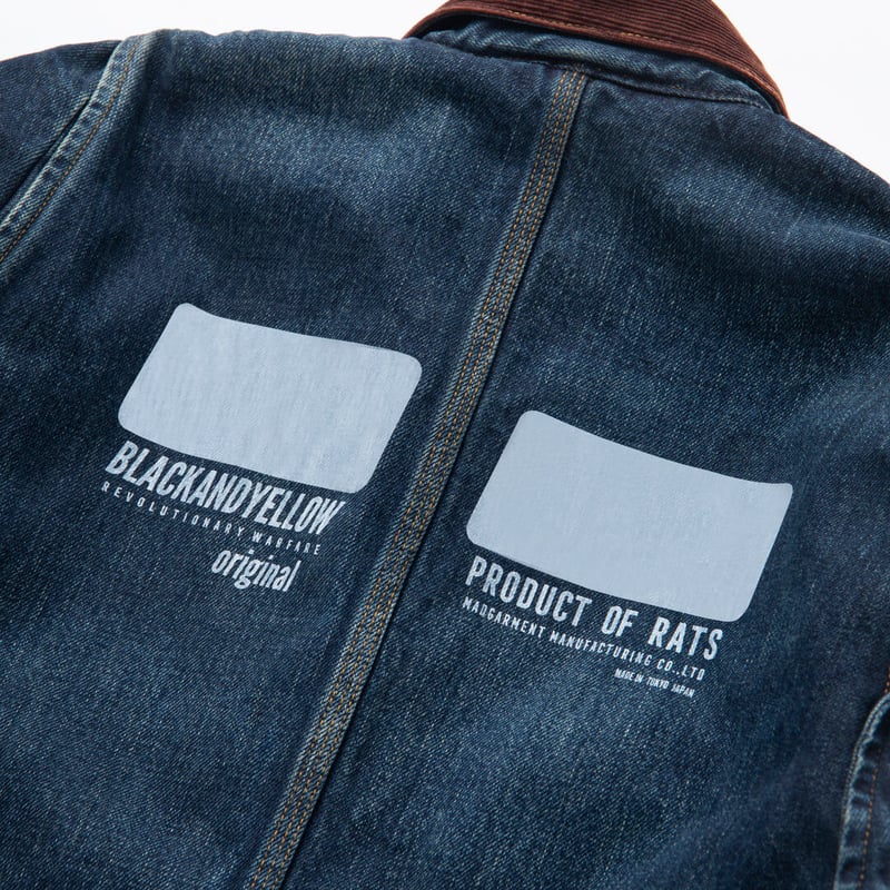 袖丈58cmRATS BLANKET LINER DENIM JACKET