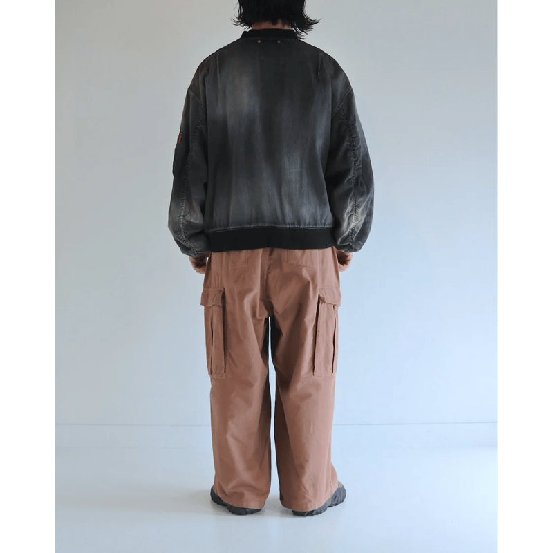 ANACHRONORM AN396-W AGING DUAL DENIM MA-1 BLACK