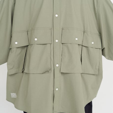 FreshService MICRO TYPEWRITER FLAP POCKET S/S SHIRT
