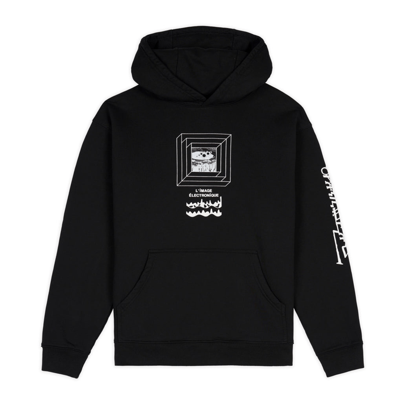 BRAIN DEAD ELECTRONIQUE HOODIE | MAROON